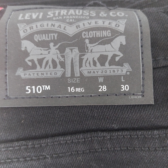 Levi Strauss Boy's Skinny 💙 Fit Stretch Jeans 👖 16 Size - Picture 8 of 9